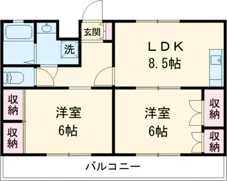 セブンヒルズマンション 2階階 間取り