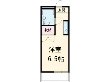 ハイシティ南松山(1K/5階)の間取り写真