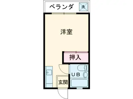 コーポアゼィリア(ワンルーム/2階)の間取り写真