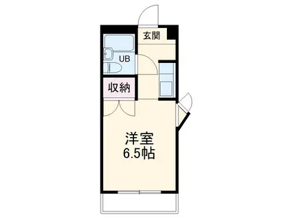 ハイシティ南栄(1K/5階)の間取り写真