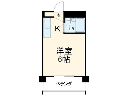 サンライフ堂坂 A(1K/1階)の間取り写真