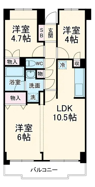 ガーデンピア樹光 4階階 間取り
