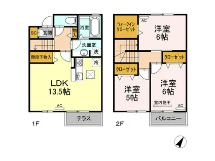 i-village II(3LDK)の間取り写真