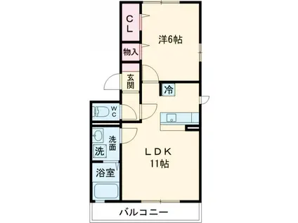 グランシャリオ(1LDK/3階)の間取り写真