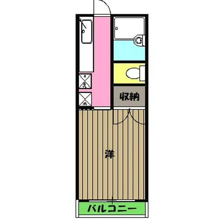 クレールハタノ 1階階 間取り