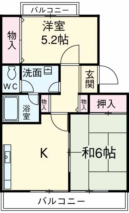 瑞光ハイツ 1階階 間取り