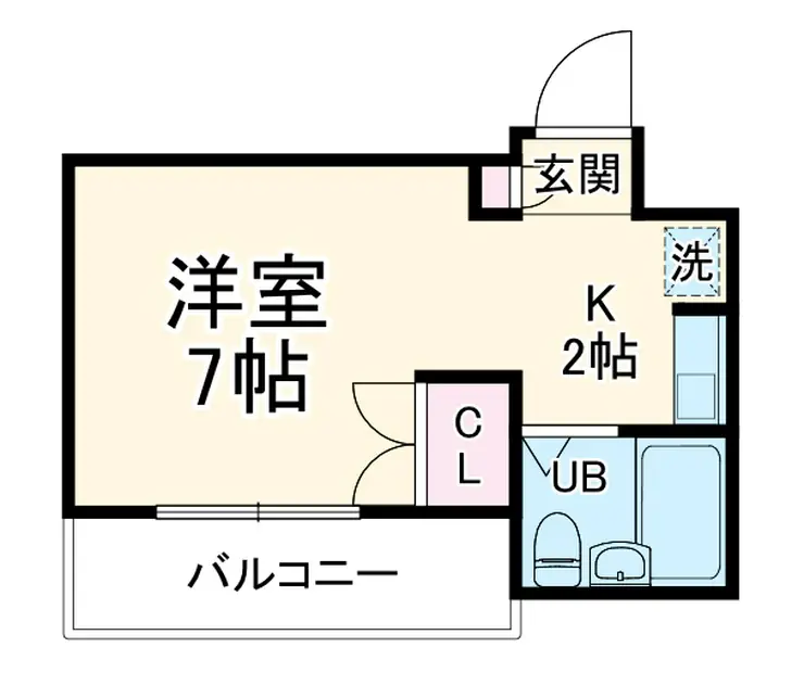 モンシャトー久地 2階階 間取り