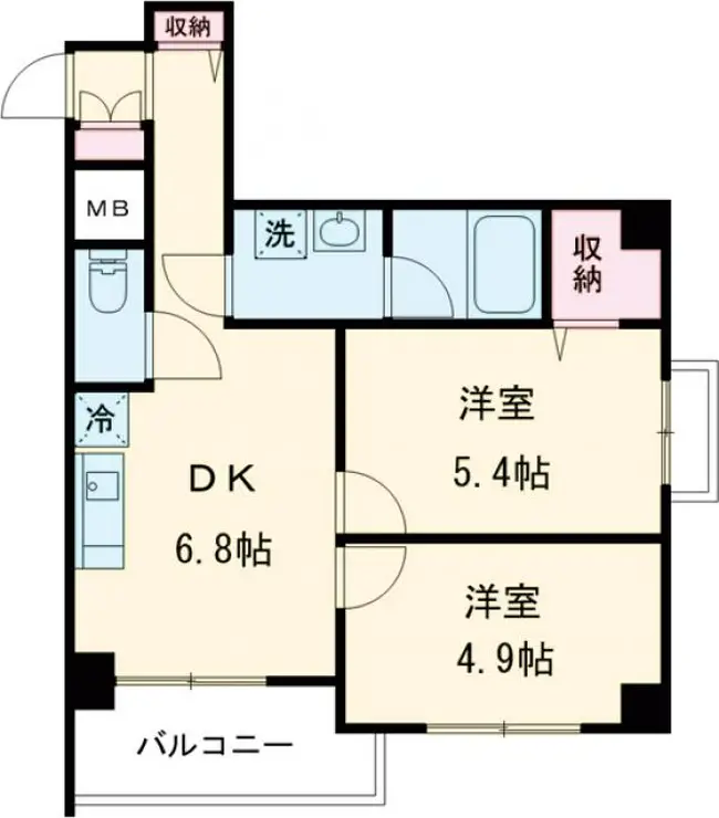 グランシャリオ国立 6階階 間取り