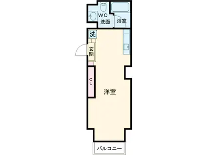 佐藤マンション(ワンルーム/1階)の間取り写真