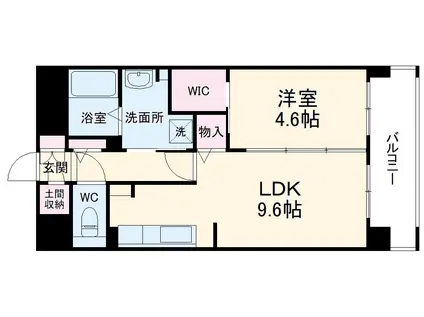 シェソワ東桜(1LDK/6階)の間取り写真