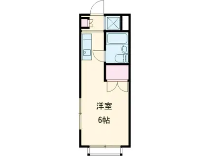 ハイムササキ(ワンルーム/1階)の間取り写真