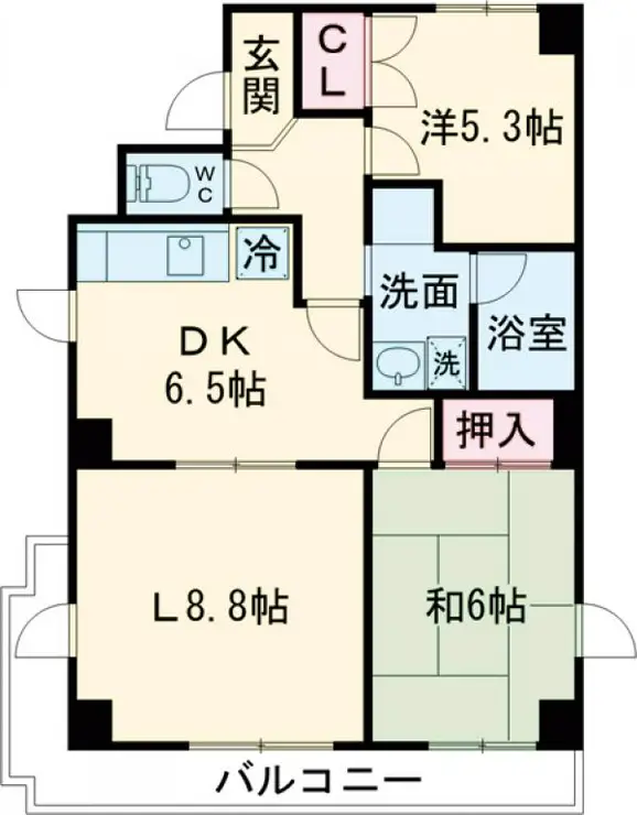 エコーピア 4階階 間取り