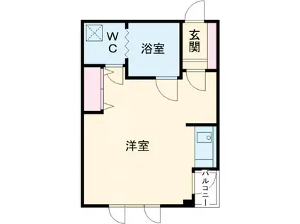 ID.1953/α(ワンルーム/4階)の間取り写真