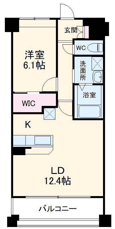 BEL MERISSA(1LDK/3階)の間取り写真