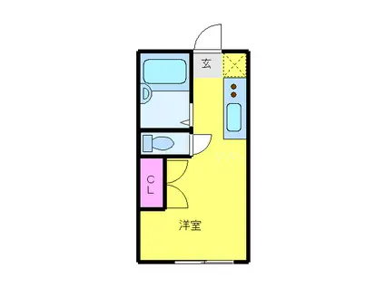 SPROUT(1K/4階)の間取り写真