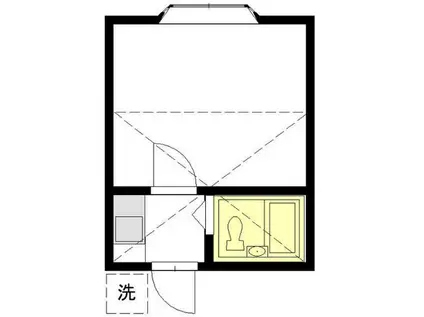 アミューズ大和(1K/1階)の間取り写真