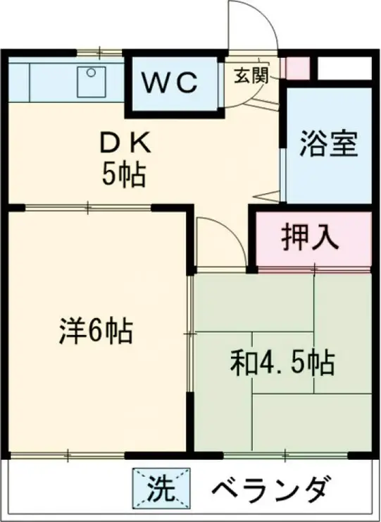 パインハイツ 1階階 間取り