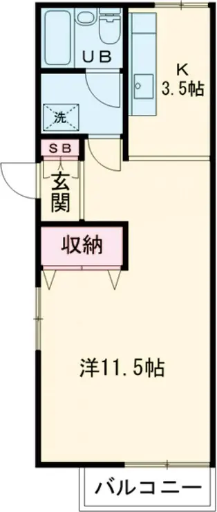 ヴェルテ奥西I 1階階 間取り