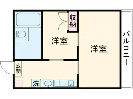 メゾンヴェール(2K/1階)の間取り写真