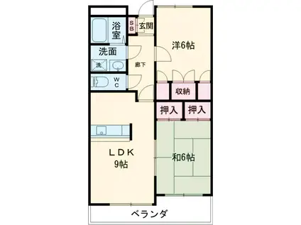 小林マンション(2LDK/1階)の間取り写真