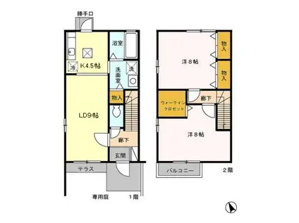 マルシェ(2LDK)の間取り写真