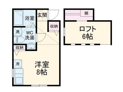 プリマ十六番館(ワンルーム/1階)の間取り写真