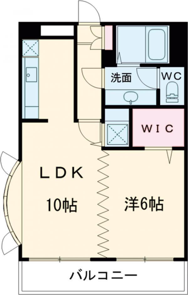 ステイツ天神東Ⅱ(1LDK/2階)の間取り写真