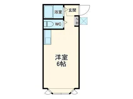 オレンジハウス綱島(ワンルーム/1階)の間取り写真