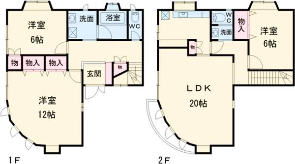 シャトー等々力(3LDK)の間取り写真