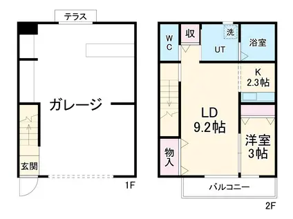 クラスティーナ１６０(1LDK)の間取り写真