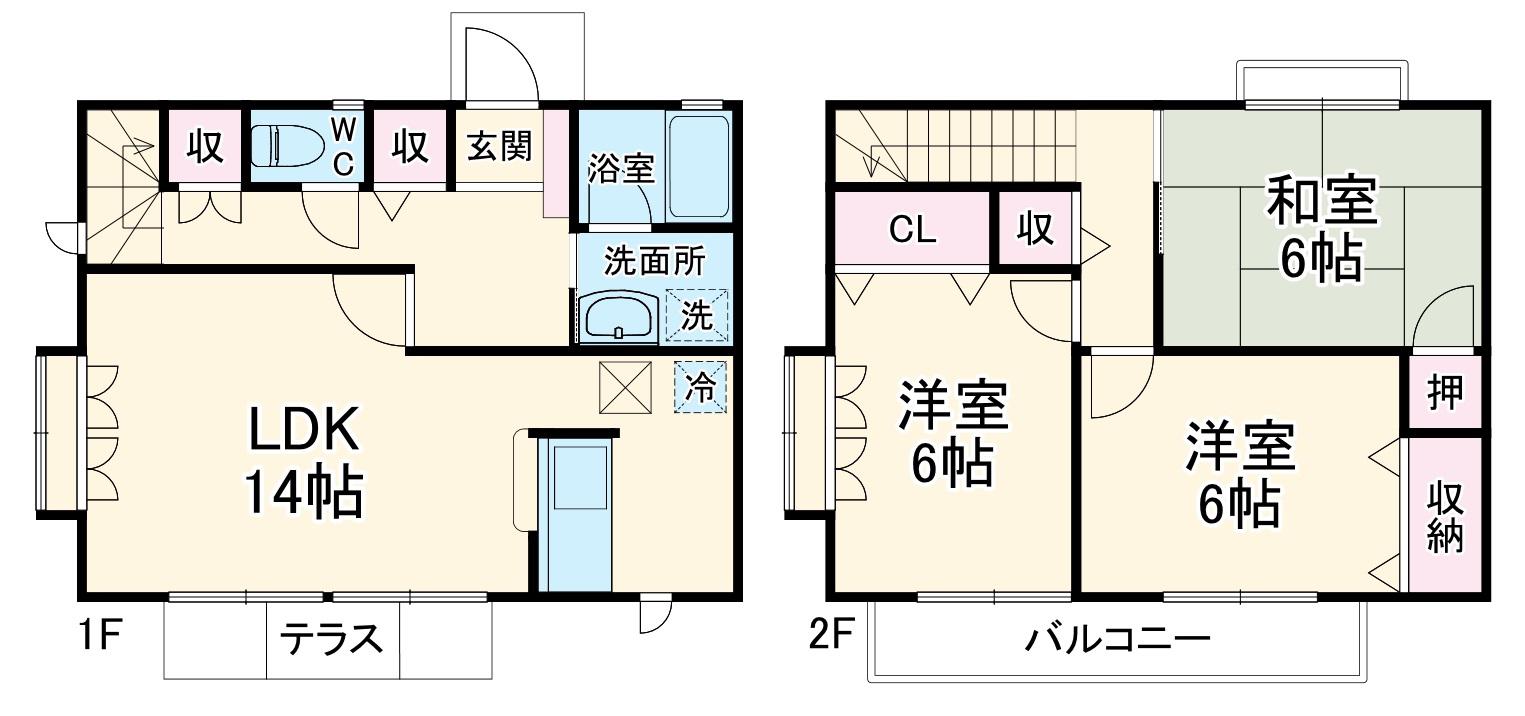 ハイグランド中井坂Ⅱ(3LDK)の間取り写真