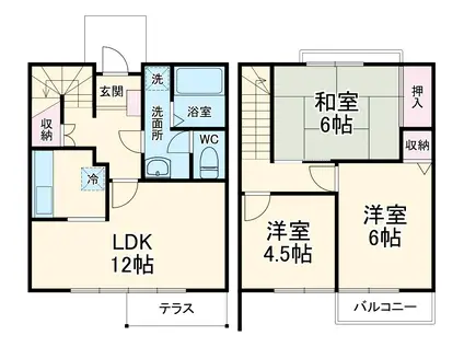 深川テラス第一(3LDK)の間取り写真