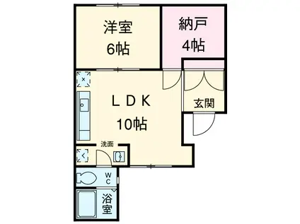 三宿ハウス(1SLDK/1階)の間取り写真
