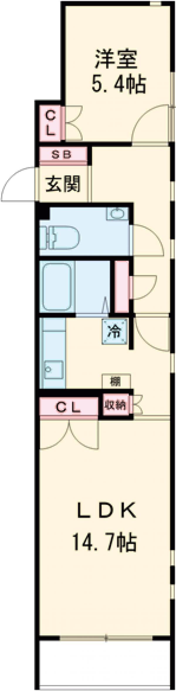 ＨＦ碑文谷レジデンス(1LDK)の間取り写真