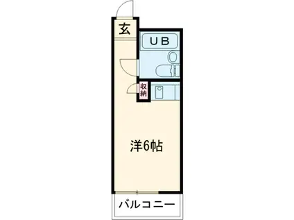 ハイシティ自由が丘第2(ワンルーム/2階)の間取り写真