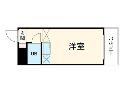 サンライク綱島(ワンルーム/2階)の間取り写真