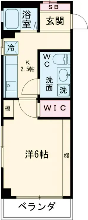クレール尾山台 1階階 間取り