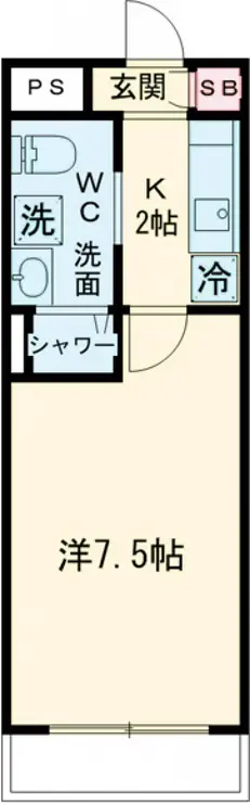 クレール尾山台 2階階 間取り