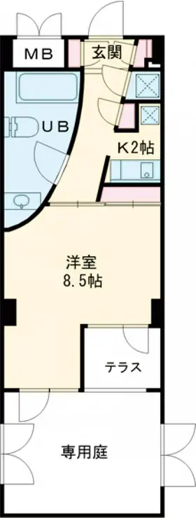 シンシア三軒茶屋レジデンスカフェ 1階階 間取り