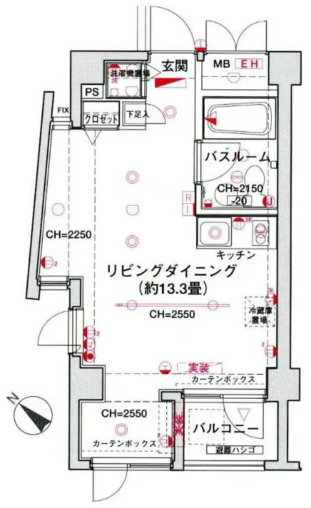 シンシア三軒茶屋レジデンスカフェ 3階階 間取り