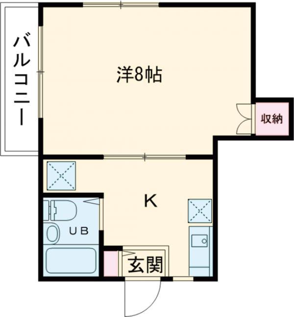 コーポラス紀念(1K/2階)の間取り写真