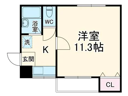 サニーコートOKADA(1K/2階)の間取り写真
