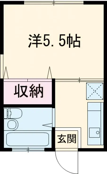 長谷見アパート 1階階 間取り