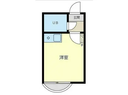 蓬莱コーポラス(1K/2階)の間取り写真