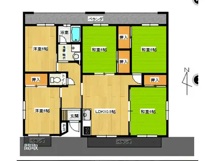 ホワイトエクセル(5LDK/1階)の間取り写真