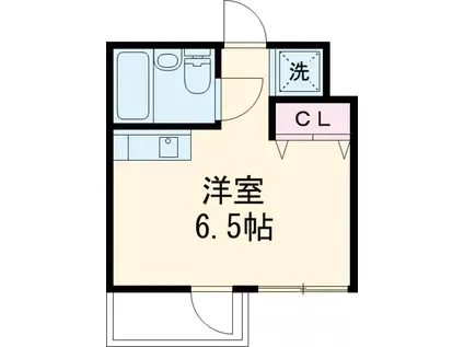 グローリ武山(ワンルーム/3階)の間取り写真