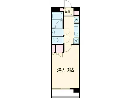 グランホース弐番館(1K/7階)の間取り写真