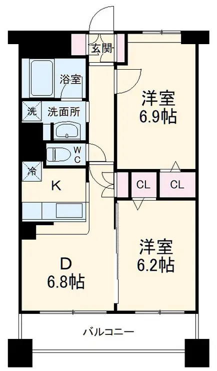 ピエス綱島 5階階 間取り