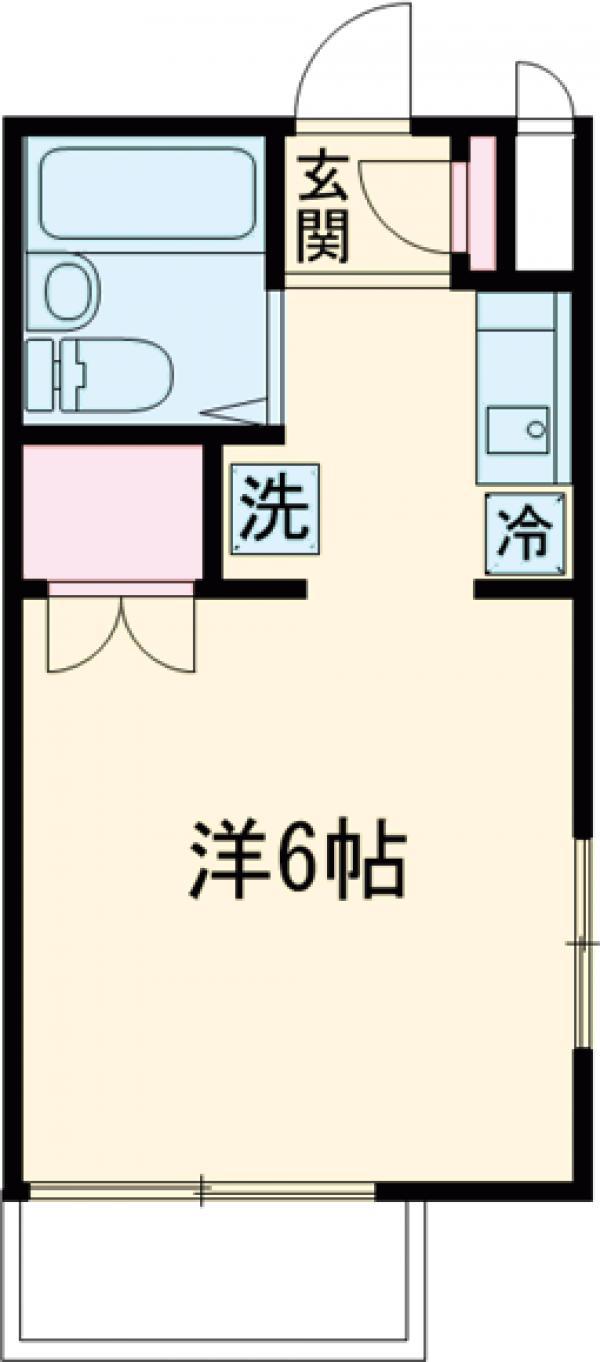 DRホームズ世田谷上町(ワンルーム/3階)の間取り写真