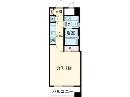 FINO JIYUGAOKA(1K/7階)の間取り写真